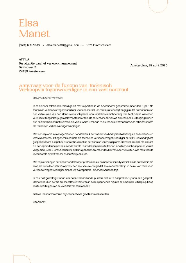 Portia CV template