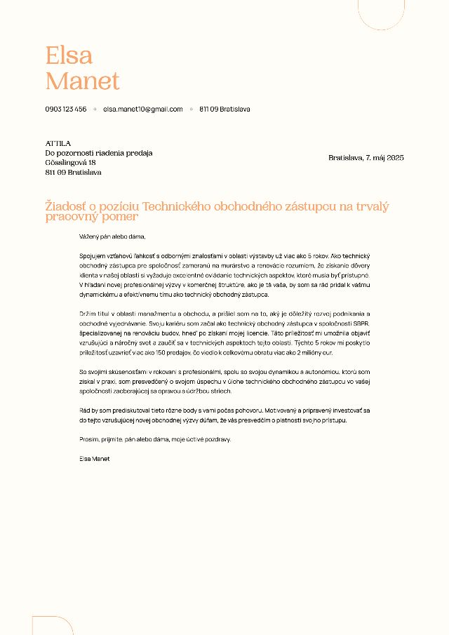 Portia CV template