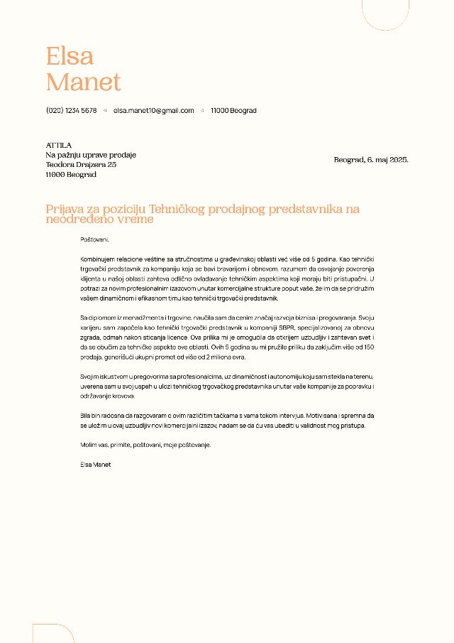 Portia CV template