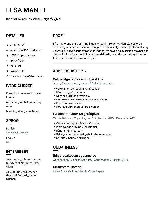 CV