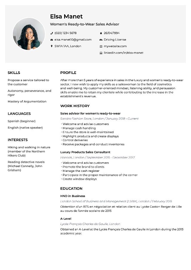 CV