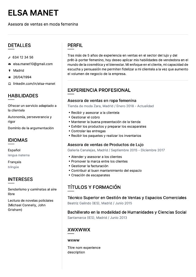 CV