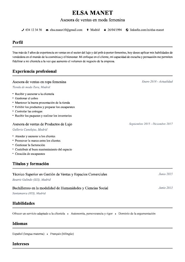 CV