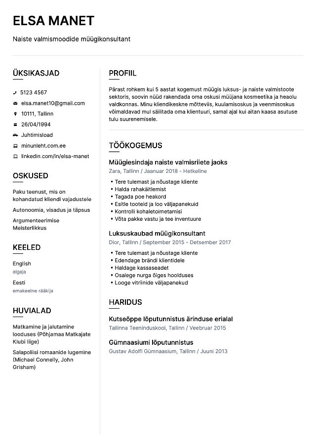CV