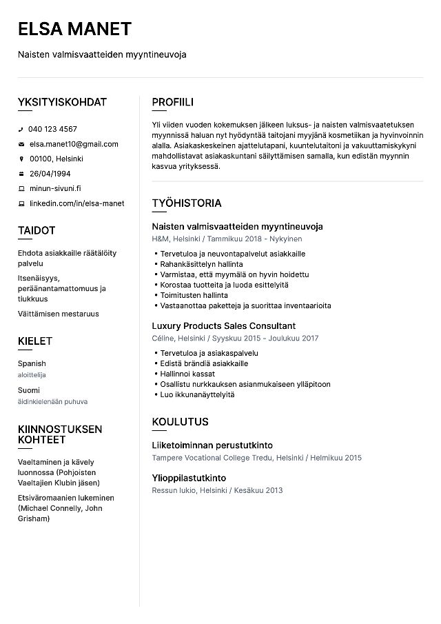 CV