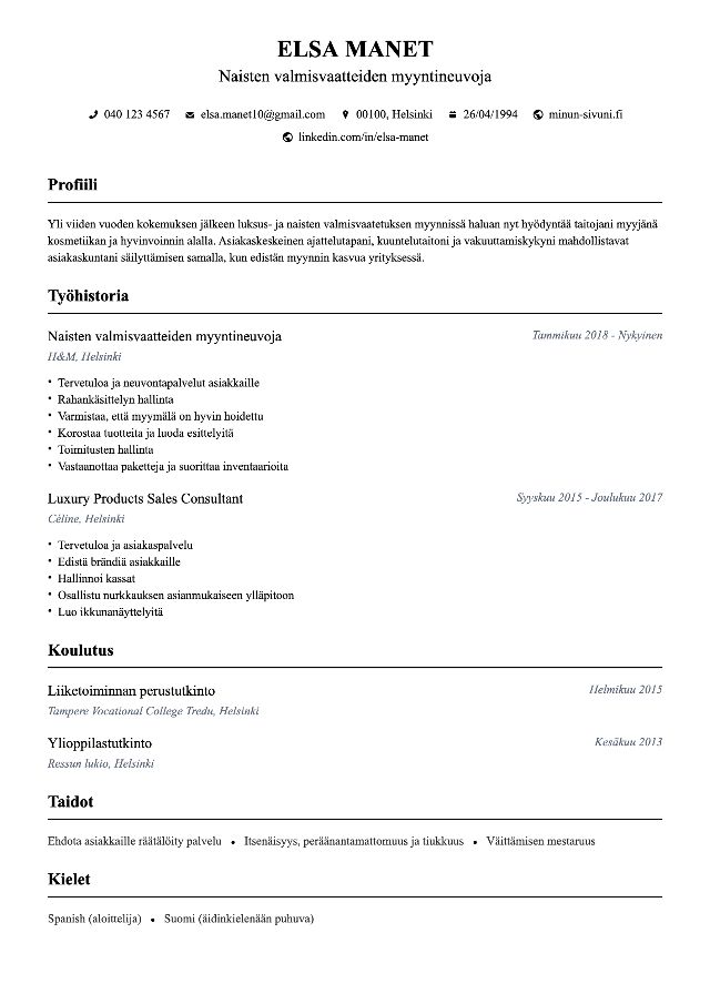 CV
