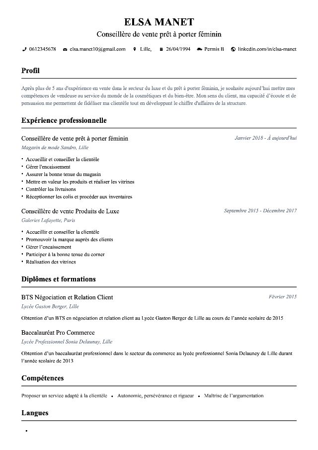 CV