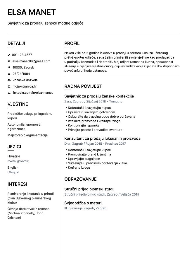CV