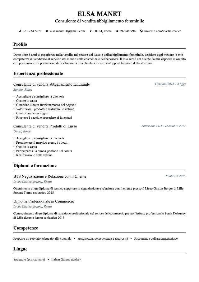 CV