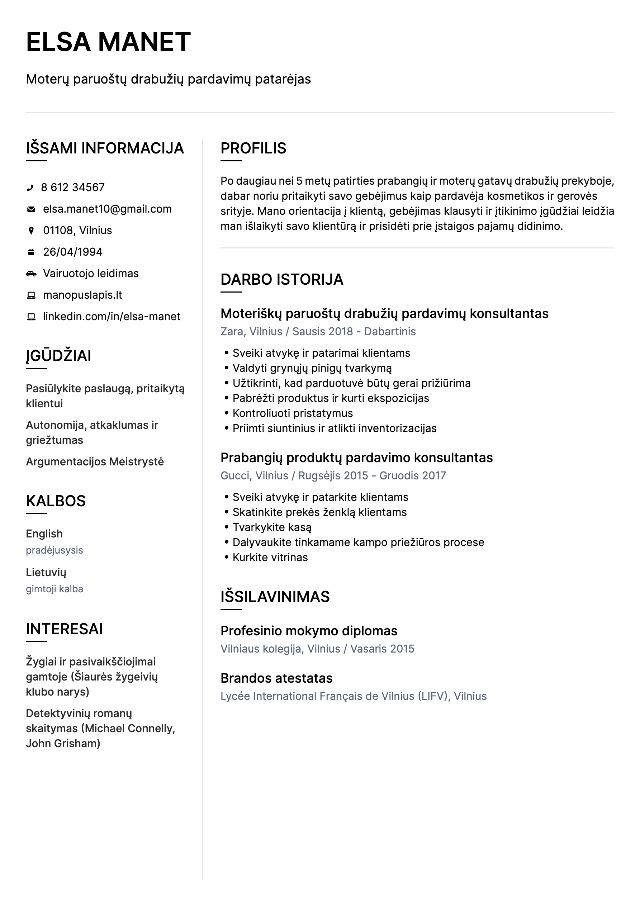 CV