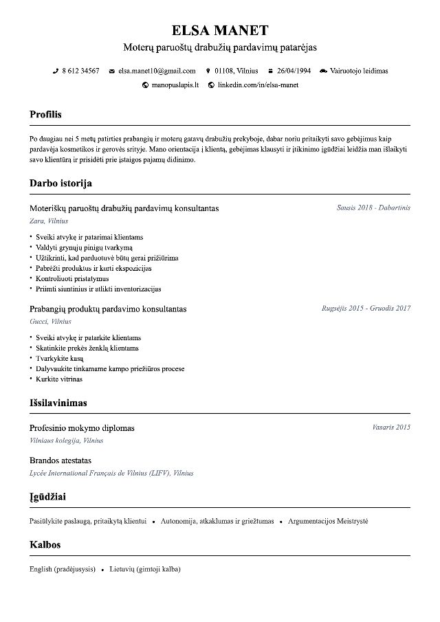CV