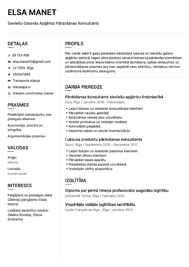 CV