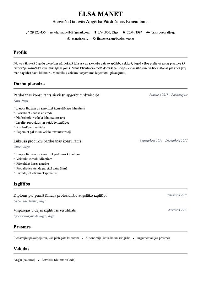 CV