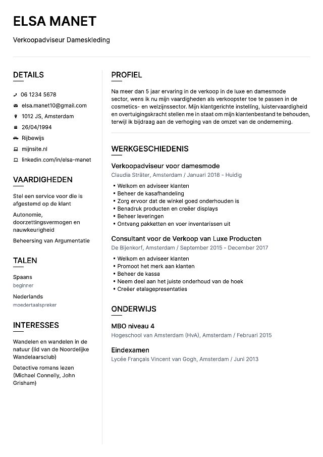 CV