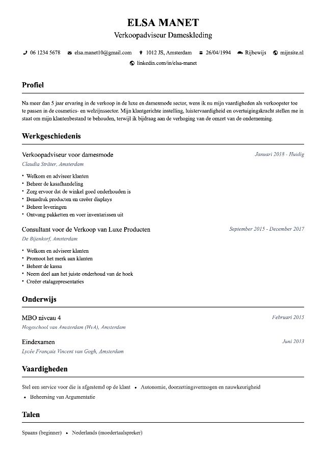 CV