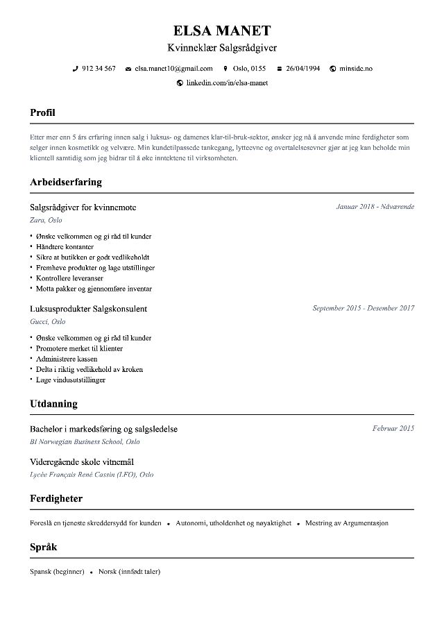 CV