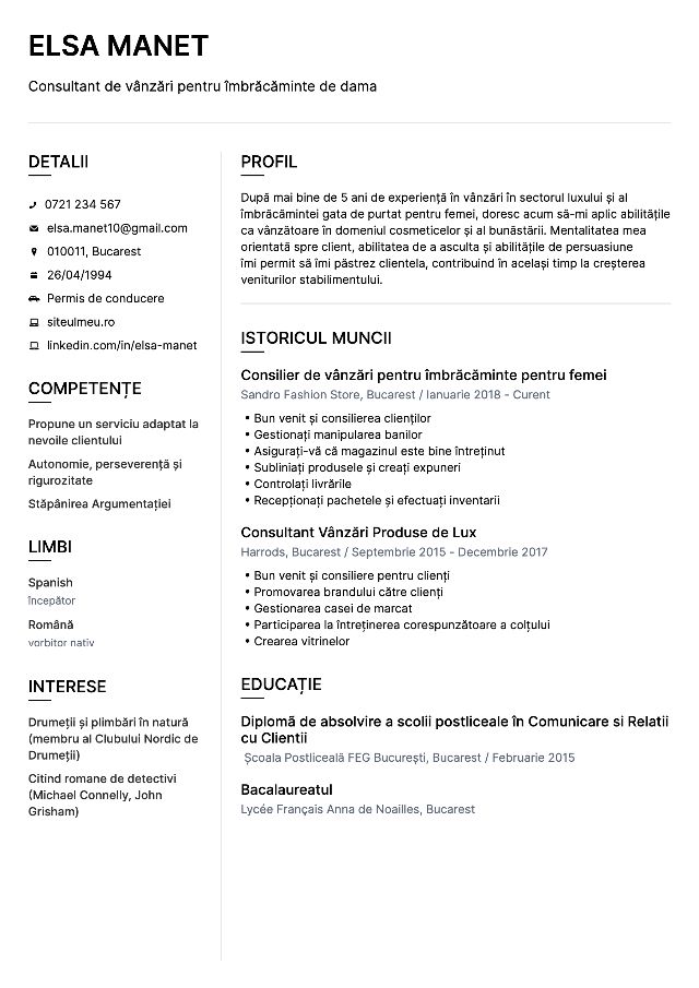 CV