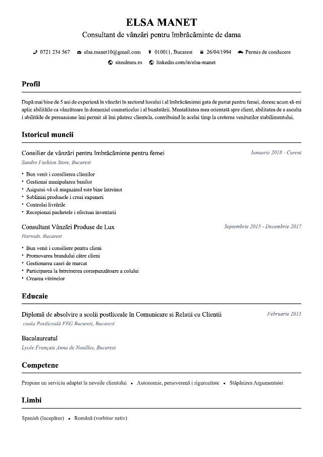 CV