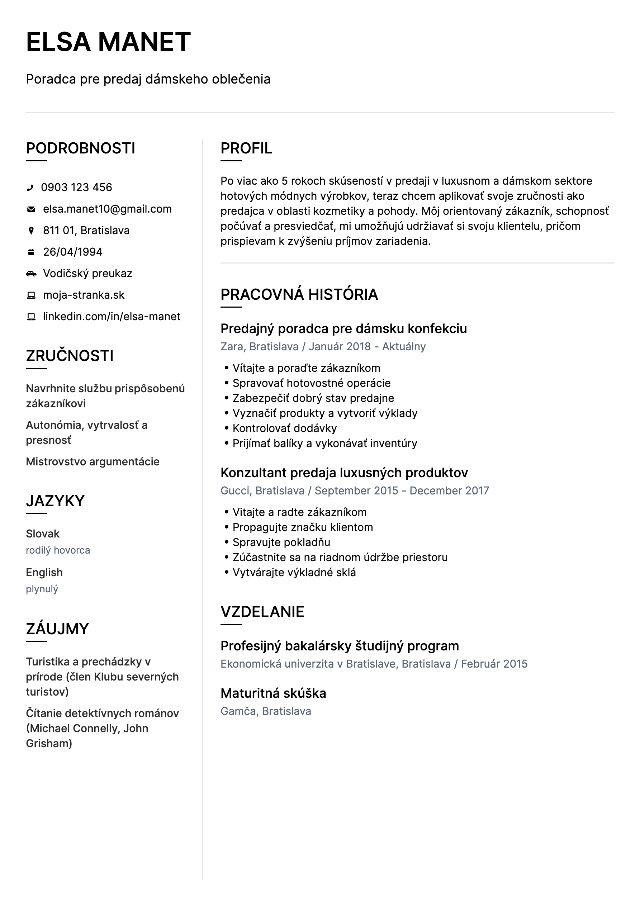 CV