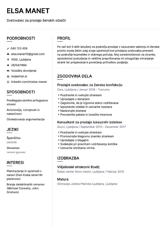 CV