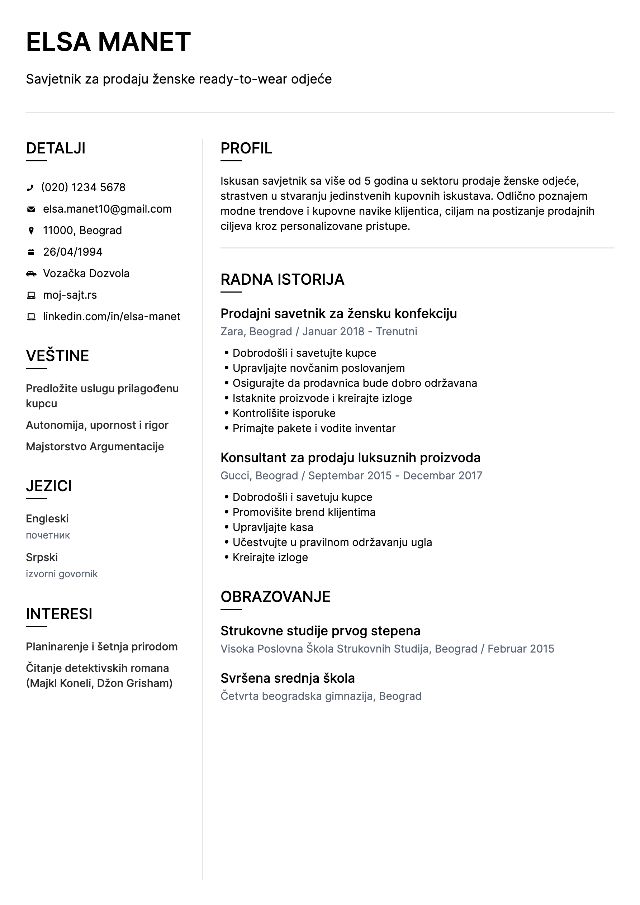 CV