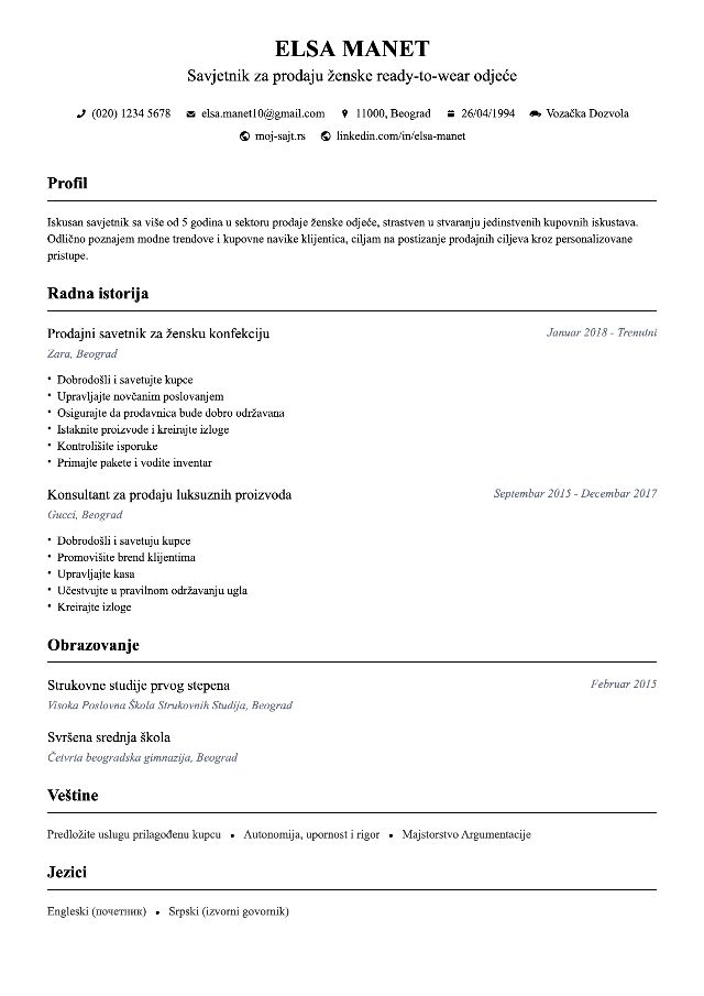 CV